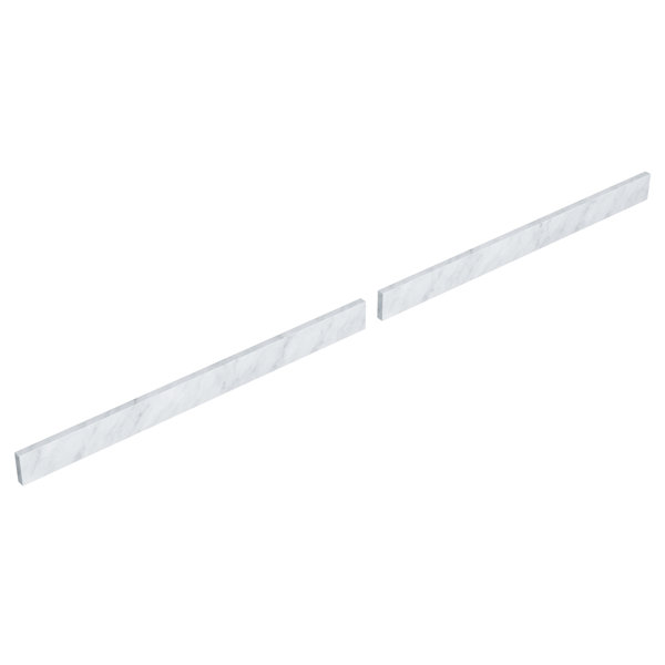 Wyndham Collection Replacement 72 Inch Backsplash in White Carrara